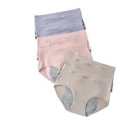 Hotcom 6Pcs/Set Women's Menstrual Panties Physiological Pants Leak Proof Underwear Ladies Period Panty High Waist Cotton Briefs(M)