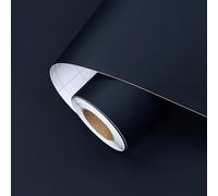 HotDecor Papier peint bleu marine pour salon avec dos adhésif en plastique pour plan de travail - Rouleau de papier peint imperméable en vinyle pour meubles et armoires - 40x200 cm