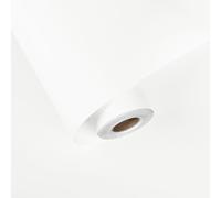 HotDecor Papier peint épais blanc uni pour salon - 60x300 cm - Dos adhésif plastique lavable