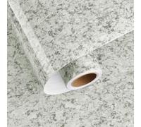 HotDecor Papier Peint Gris Rouleau Adhesif Marbre pour Meuble Revetement Plan De Travail Cuisine Lisse Papier Peint Cuisine Lavable Papier Adhesif Marbre pour Meuble 40 x 200cm