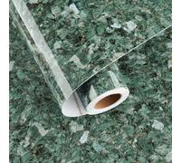 HotDecor Papier Peint Marbre Vert Rouleau Vinyle Adhésif Papier Autocollant Pour Meuble Papier Adhésif Cuisine Lavable Revetement Adhesif Meuble Plan De Travail Cuisine Film Adhesif Vert 40cm x 200cm