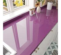 HotDecor Papier Peint Violet Brillant Revetement Adhesif Meuble Papier Peint Adhesif Plan De Travail Lavable Film Adhesif pour Meuble Rouleau Adhésif Décoratif Violet Autocollant Cuisine 60cm x 300cm