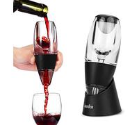 hotder Aérateur et décanteur à vin, Noir, avec Support, pour vin Rouge