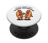 Hotdog Amusant Call The Vet I'm Putting These Dogs Down PopSockets PopGrip Adhésif