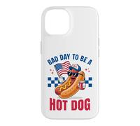 Hotdog Bad Day to Be A Hot Dog Un Hot Dog Amusant du 4 Juillet Coque pour iPhone 14