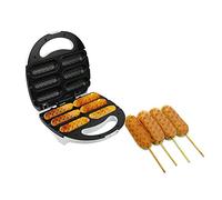 Hotdog Gaufrier 750W Waffle Corn Dog Maker French Muffin Hot Dog Machine Non Stick Corn Dog Machine (Prise UE 220-240V)