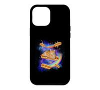Hotdog Meme Funny Cat in Space Riding Glizzy Weird Hot Dog Coque pour iPhone 12 Pro Max