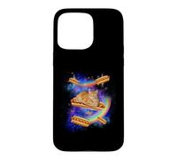 Hotdog Meme Funny Cat in Space Riding Glizzy Weird Hot Dog Coque pour iPhone 15 Pro Max