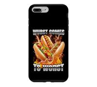 Hotdog Meme Wurst Arrive au Pire Hot Dog rétro Bootleg drôle Coque pour iPhone 7 Plus/8 Plus