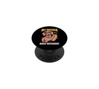 Hotdog My Wiener Built Different Funny Teckel Hot Dog PopSockets PopGrip Adhésif