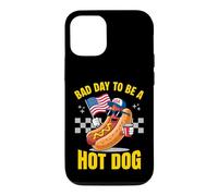 Hotdog Patriotique Bad Day to Be A Hot Dog 4th of July Hot Dog Coque pour iPhone 12/12 Pro