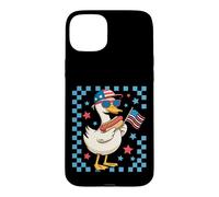 Hotdog Silly Goose Eating Hot Dog Meme du 4 Juillet Coque pour iPhone 15 Plus
