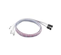 Hôte d'ordinateur fil réaménagé 16mm bouton en métal à réinitialisation automatique lumière bleue avec fil de connexion Power SW(Svart)