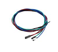 Hôte d'ordinateur fil réaménagé 16mm bouton en métal à réinitialisation automatique lumière bleue avec fil de connexion Power SW(MT-10 M Silver)