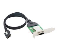 HôTe Interne HD Mini SAS SFF-8087 Vers SFF-8088 avec Support Bas pour Connexion au Câble Adaptateur de Disque Dur 0,5 M