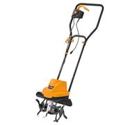 Hoteche Hachette électrique de jardin 750 W, 400 tr/min, largeur de travail 300 mm, 4 couteaux, orange, boîte de couleur