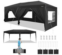 HOTEEL Pavilion Tente de fête Noir 3 x 6 m