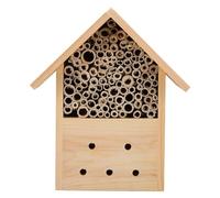 Hôtel à Abeilles en Bois Octogonal Suspendu pour Jardin Extérieur | Style Minimaliste Rustique, Abri D’hivernage pour Abeilles Maçonnes, Favorise la Biodiversité