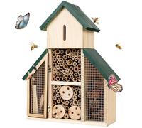 Hôtel à abeilles, maison de pour le jardin, maison de suspendue en bois | Protection de jardin décorative pour coccinelles, chrysopes et abeilles, site de nidification pour la