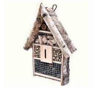 Hôtel à Insectes 48x34x11 Bouleau / Bambou Insektenvilla Nichoir Jardin Neuf