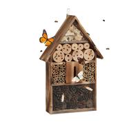 Hôtel à insectes décoratif cabane à insectes nichoir à papillons en bois