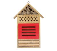 Hôtel des Abeilles en Bois Beige pour Jardin, Maison D'insectes | Habitat pour Coléoptères et Centipèdes, Protection Discrète, Observation Facile, Sûr