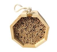 Hôtel en bois, ruche pour pollinisateurs, 30 x 20 cm, abri pour jardin, unité d'habitat en MDF, accessoire d'extérieur avec plusieurs compartiments, balcon, jardin, terrasse, palais pollinisateur