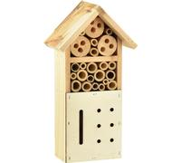 Hôtel pour insectes durable en bois de sapin naturel 13,5x8x26cm certifié FSC