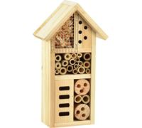 Hôtel pour insectes en bois à 3 étages Nichoir Ruche 14x8x26cm