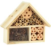 Hôtel pour insectes en bois Nature Maison pour insectes Sapin H21cm Hôtel pour abeilles sauvages Certifié FSC