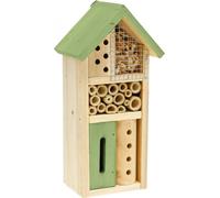 Hôtel pour insectes en bois Vert Jardin Nichoir pour abeilles 26cm