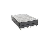 Ensemble matelas + sommiers 180x200 - Mousse mémoire - 28cm - 5 zones - Ferme - DEKO DREAM HOTEL PREMIUM LUX