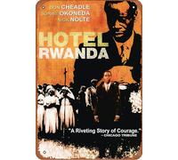 Hôtel Rwanda (2004) Plaque en métal vintage rétro 20,3 x 30,5 cm