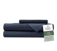Hotel Sheets Direct Parure de lit 3 pièces pour lit simple, 100 % viscose dérivée de bambou, avec 1 taie d'oreiller, literie de luxe rafraîchissante et respirante, évacuant l'humidité, texture douce