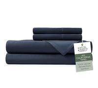 Hotel Sheets Direct Parure de lit 4 pièces pour très grand lit californien, 100 % viscose dérivée de bambou, avec 2 taies d'oreiller, literie de luxe rafraîchissante et respirante, évacuant