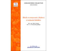 Hôtels et restaurants, chaînes et industrie hôtelière Convention collective - Collectif - Journaux Officiels - broché - Etude