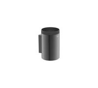 Hotel's round porte-verre mural graphite brossé - ROCA A817595GM0