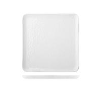 HOTELWARE Diamond Plat carré, 21 cm, Porcelaine, Blanc