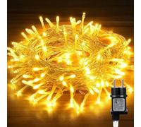 Hoteril Guirlande Lumineuse Intérieur Extérieur, 10M 80 LED Guirlande Lumineuse Étanche IP54 Guirlande LED pour Noël Mariage Fête Anniversaire Jardin Terrasse (Blanc Chaud)