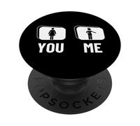 Hôtesse de l'air Cabin Crew Funny Women Flight Attendant PopSockets PopGrip Adhésif