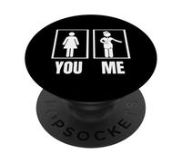 Hôtesse de l'air Cabin Crew Funny Women Flight Attendant PopSockets PopGrip Adhésif