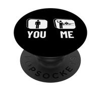 Hôtesse de l'air Fier Cabin Crew Funny Men Flight Attendant PopSockets PopGrip Adhésif