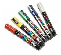 HOTEU Queen Bee Marker Pens & Marker Cage - 5 Sticks Marker Kit Blanc Jaune Rouge Vert Bleu Apiculture Outils