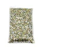 Hotfix Strass Gros paquet de strass thermocollants en résine, non, cristaux plats, paillettes, pierres for ongles(Crystal Yellow AB,PCS_4MM 5000 PCS)
