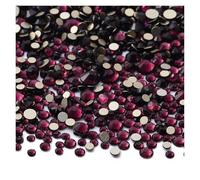 Hotfix Strass Lot de 1440 strass à dos plat en verre, tailles variées SS3-SS20, paillettes dorées, for nail art et vêtements(Amethyst)