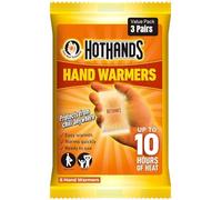 HotHands Lot de 3 paires de chauffe-mains jetables pour jusqu'à 10 heures de chaleur, chauffe-mains pour sports de plein air, golf, marche, ski et bas de Noël pour homme