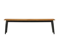Hothingwell Banc 160x40x45 cm Bois Massif De Manguier Et Fer | Bois de manguier massif,pieds en fer,revêtement en poudre,style industriel,usage intérieur et extérieur,110 kg