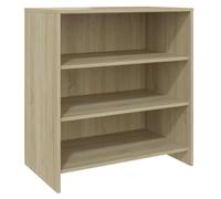 Hothingwell Buffet Bois Sonoma 3 Étagères 70 x 40,5 x 75 cm