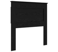 Hothingwell Cadre De Lit Bois D'Ingenierie 80 cm, Tete De Lit Chene Noir | Design moderne rectangulaire, Dos fini pour placement libre, Assemblage a deux, Entretien avec chiffon sec