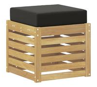 Hothingwell Canapé d'angle Extérieur Bois d'Acacia Massif Blanc | Banquette modulaire,jardin,balcon,patio,design décontracté,modules indépendants,entretien facile,housse de